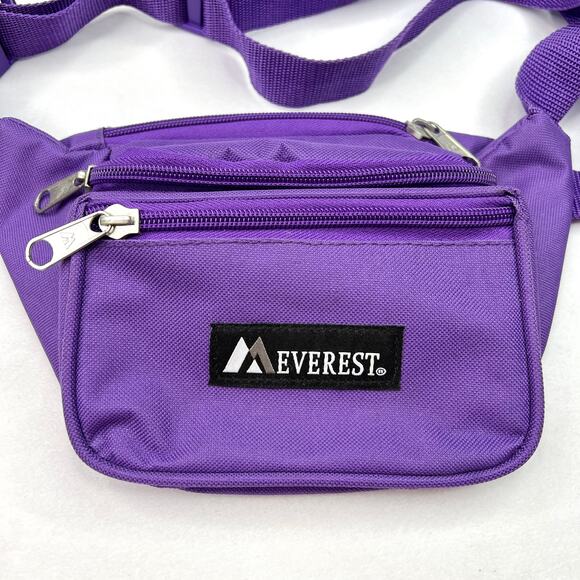 Everest Purple Multi Zip Fanny Pack - Picture 2 of 7